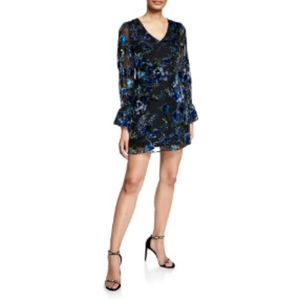 Laundry by Shelli Segal Velvet Burnout Mini Dress